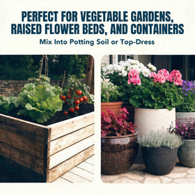 Home and Country Mushroom Compost applied to raised beds supports healthier plant roots