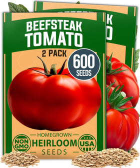 HOME GROWN Beefsteak seeds seed-pack ready for a large harvest.