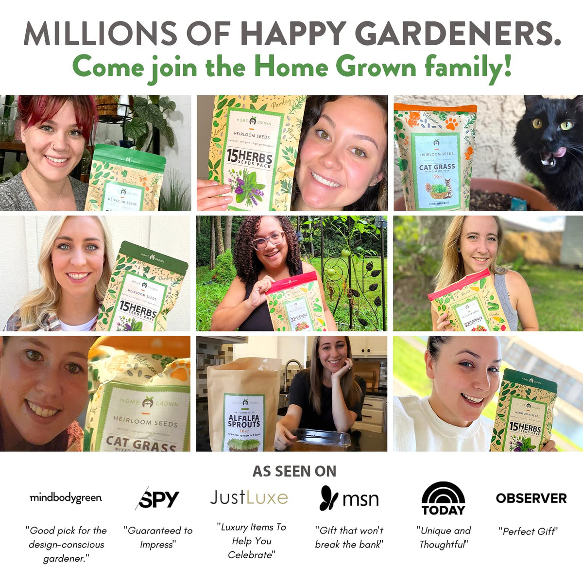 HOME GROWN broccoli seeds beginners guide included for confident starts