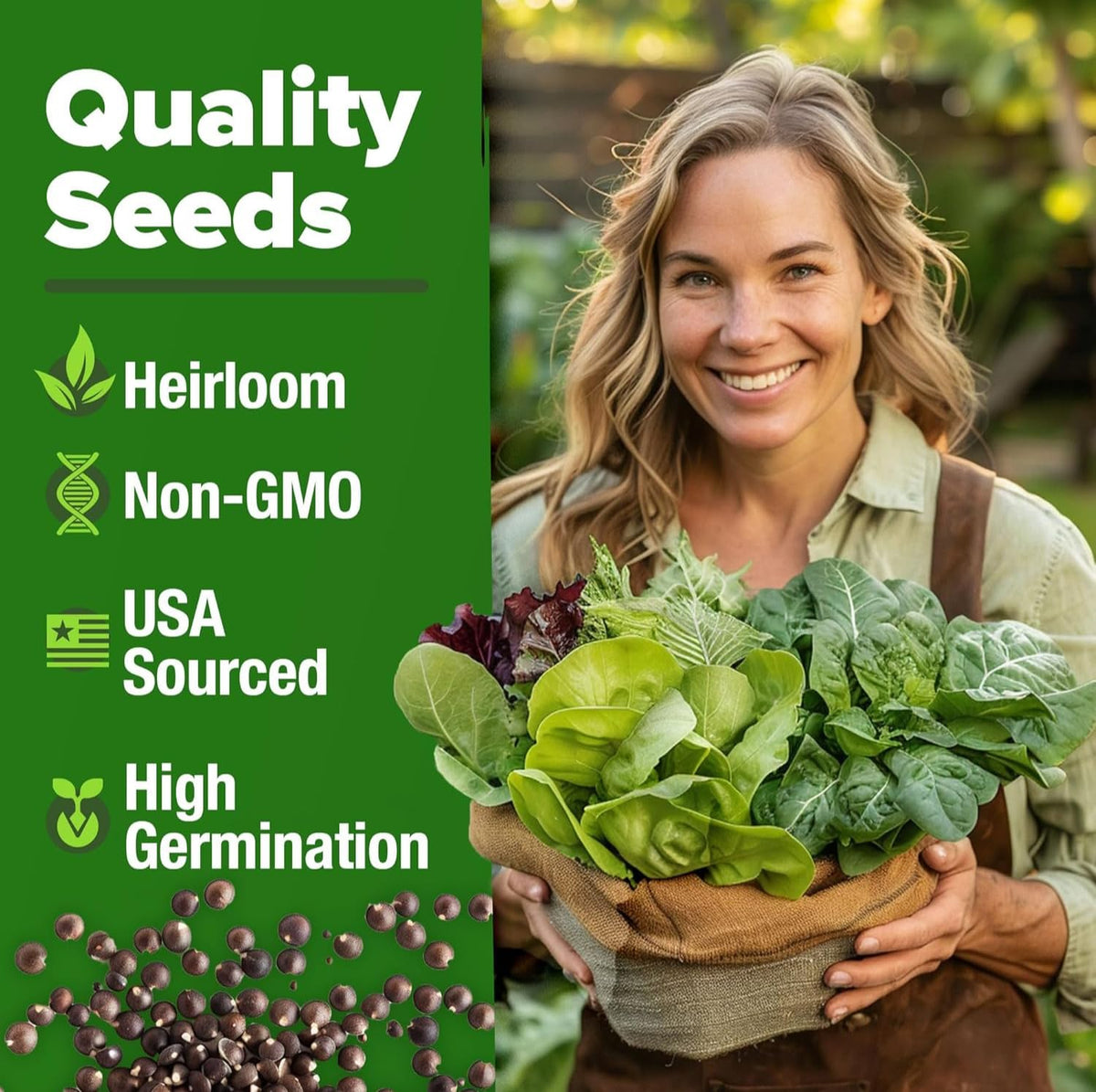 HOME GROWN Buttercrunch seeds for tender, buttery lettuce at home.