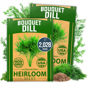 HOME GROWN Dill Seeds seed pack non-GMO heirloom for vibrant herbs