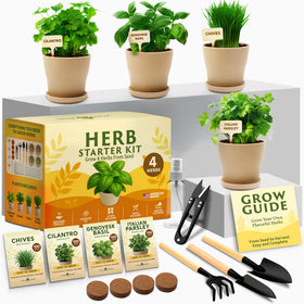 HOME GROWN herb garden planter kit unboxing shows beginner-friendly setup for fresh herbs.