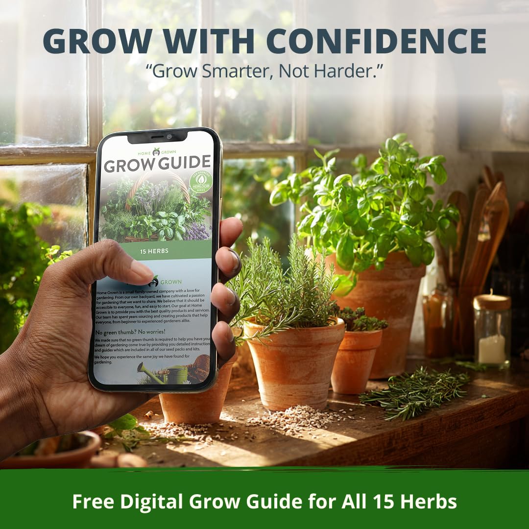 HOME GROWN kitchen garden ideas with fresh herbs.