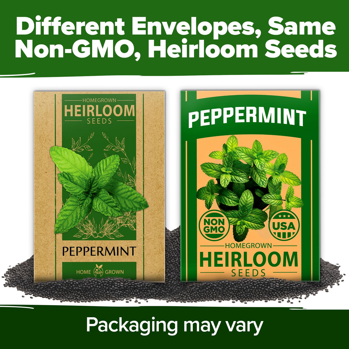 HOME GROWN peppermint seeds as a thoughtful gift for gardeners.