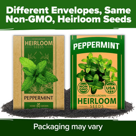 HOME GROWN peppermint seeds as a thoughtful gift for gardeners.