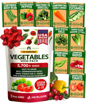HOME GROWN seed vault cover showcases organized, long-term storage for heirloom seeds.