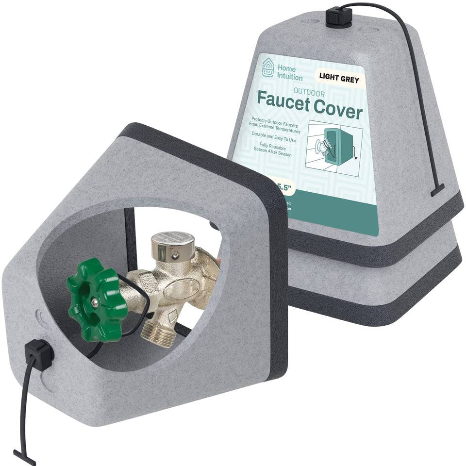 Home Intuition outdoor faucet cover, fully assembled and ready to install.