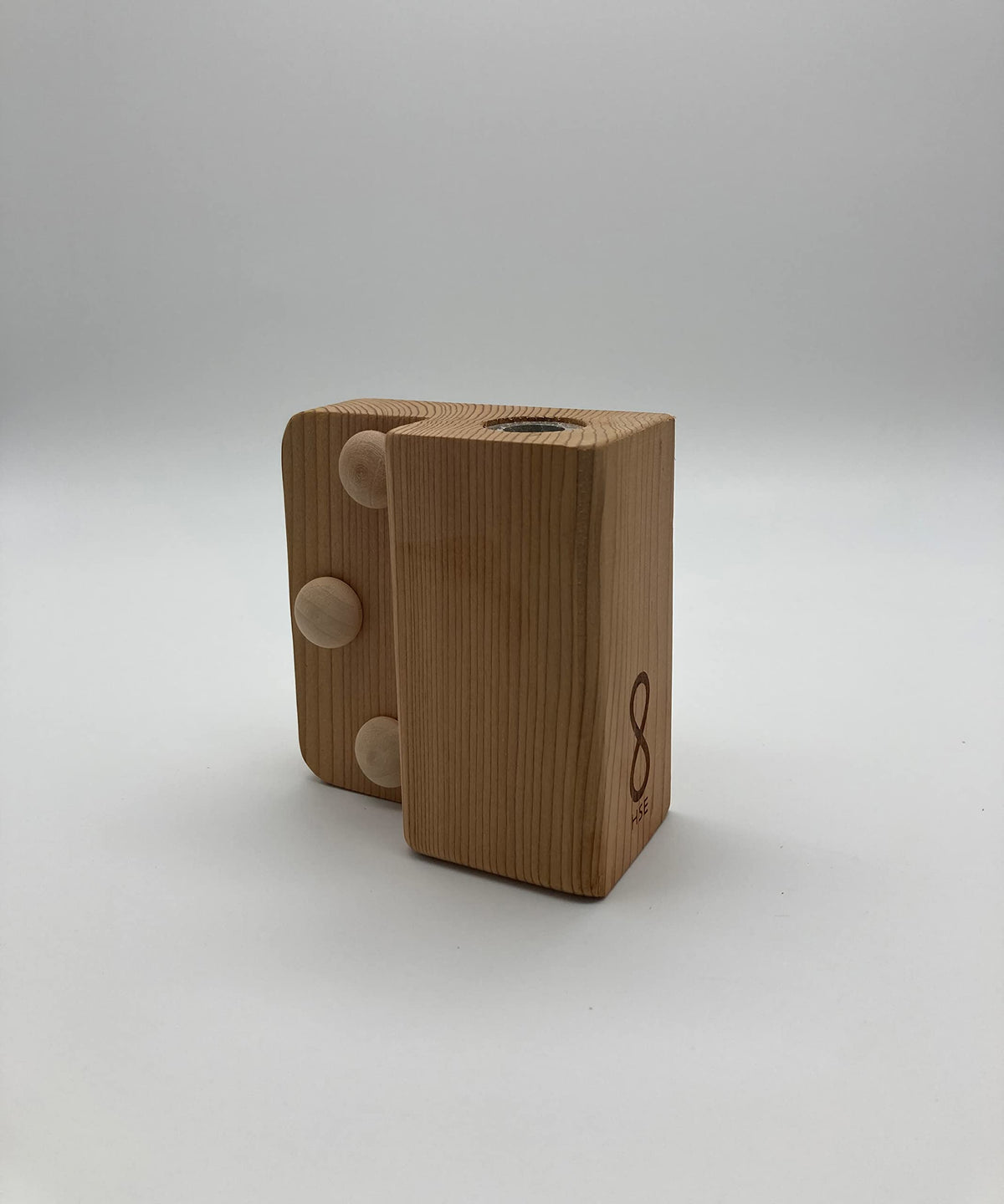 Home Sauna Experience cedar wood block adds authentic aroma and warm visual appeal
