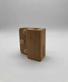 Home Sauna Experience cedar wood block adds authentic aroma and warm visual appeal