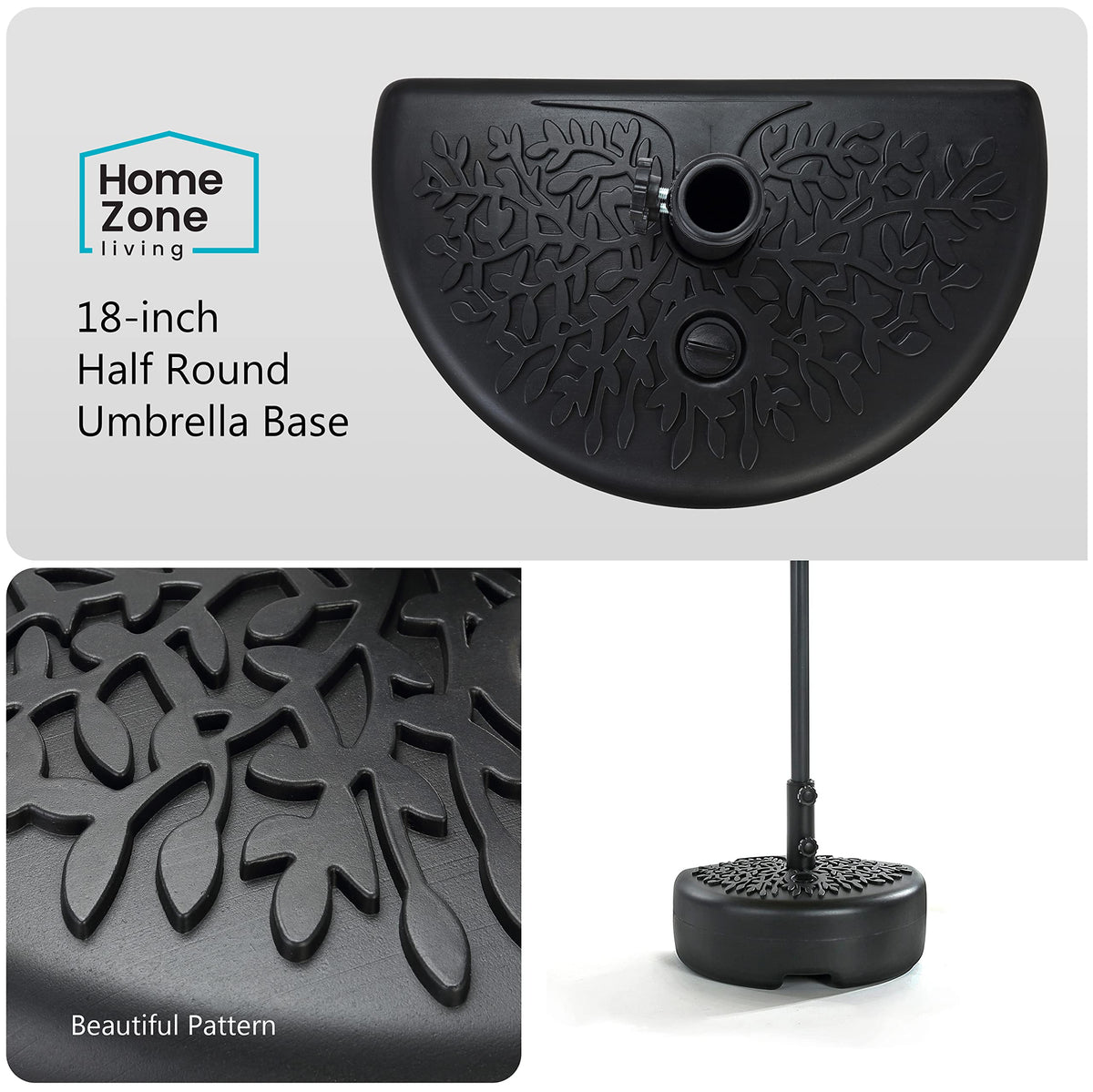 Home Zone Living base with 40lb sand fill for added stability