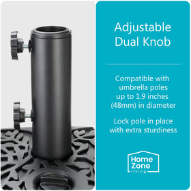 Home Zone Living base showing heavy-duty HDPE construction for weather resistance