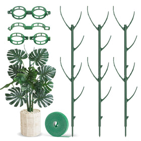 HOMEBROS plant support stake with stackable arms for flexible climbing plants