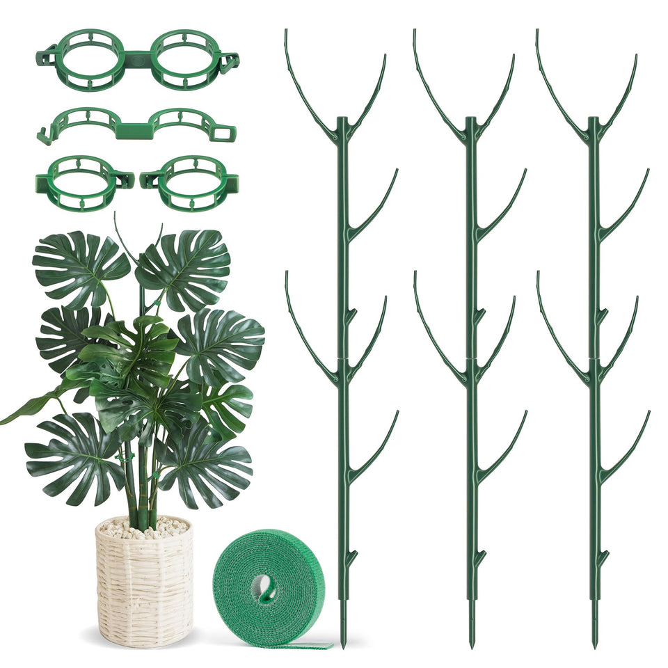 HOMEBROS plant support stake with stackable arms for flexible climbing plants