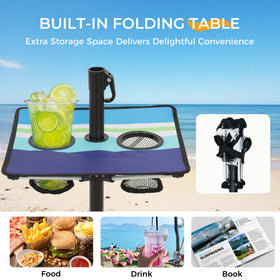 HOMEDEMO built-in table beside you holds drinks, snacks, or a book