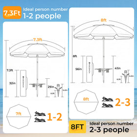 HOMEDEMO complete beach umbrella set includes all essentials for travel