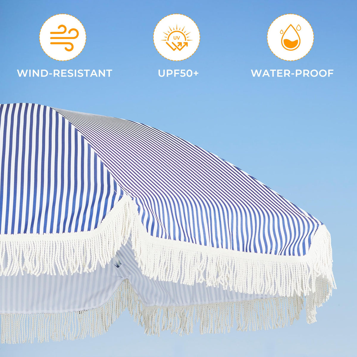 HOMEDEMO UPF50+ fabric blocks UV while you lounge outdoors.