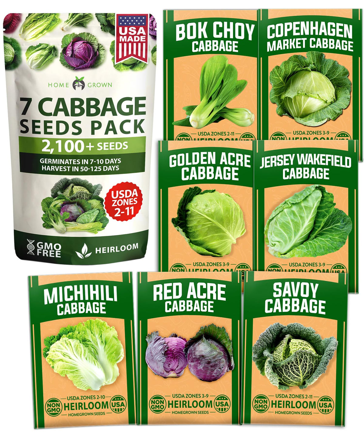 HOME GROWN seven-variety seed pack ready for sowing in your home garden