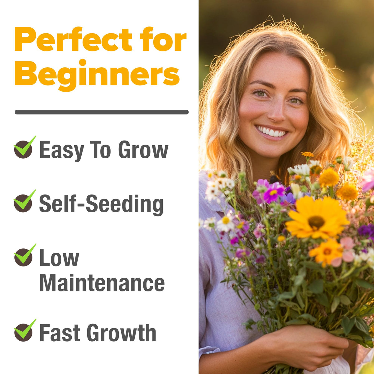 HOME GROWN pollinator-friendly wildflowers for cottage gardens and natural landscapes