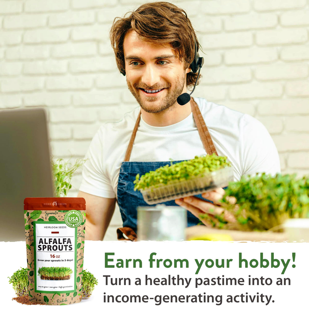 HOME GROWN simple sprouting steps for busy households