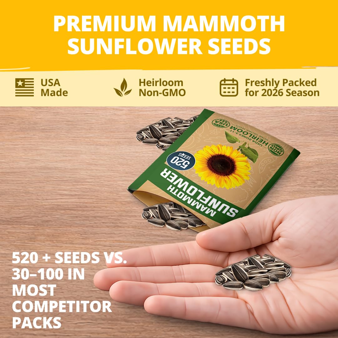 HOME GROWN USA-packaged seeds ensuring high germination and fresh planting.