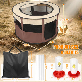 Homelfin brooder box pop-up design unfolds in seconds for quick setup