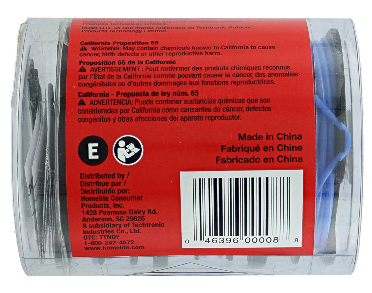Three-pack Homelite replacement line extends trimming time between refills