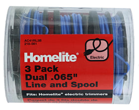 Homelite AC41RL3 autofeed spool with 0.065 inch line for quick, even lawn trimming