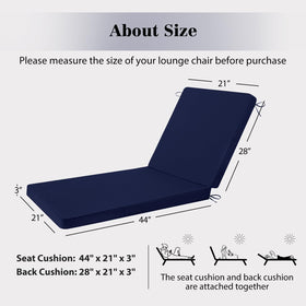 Homelysian foam-fill provides durable support during extended patio lounging.