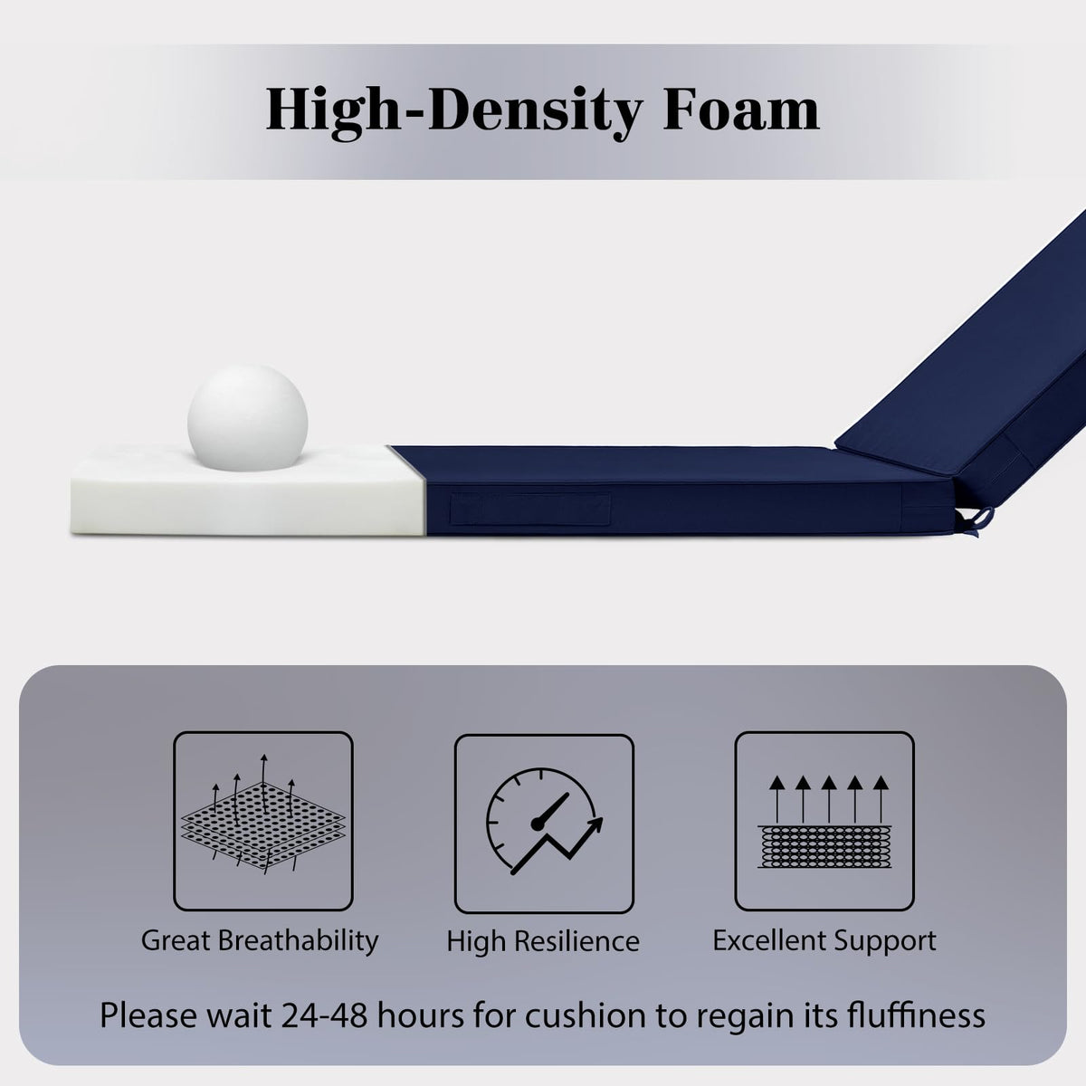 Homelysian triple-waterproof layer protects cushions from rain and splashes.