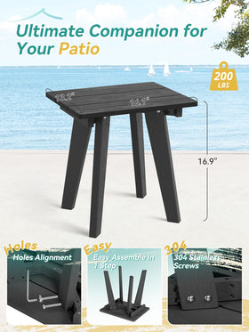 Homenjoy table with easy-clean surface, wipe with soapy water.