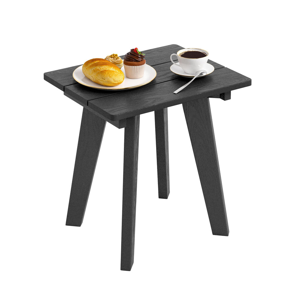 Homenjoy outdoor side table with woodgrain texture ideal for patios.