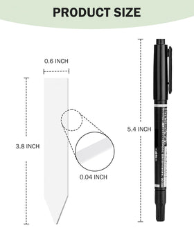 Homenote 4-inch plant tags easy to insert into soil for quick setup