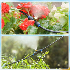 HOMENOTE brass-misting-nozzle with 20–40 inch coverage for patios