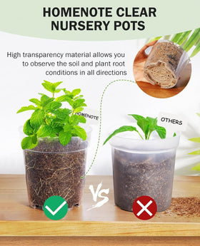homenote pot with drainage holes promotes airflow and root health