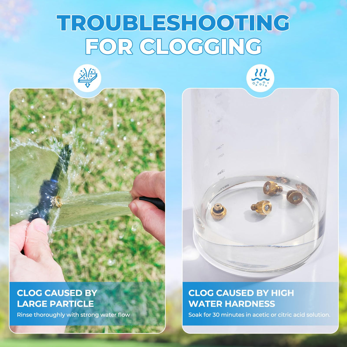HOMENOTE greenhouse-misting-nozzle supports consistent plant cooling