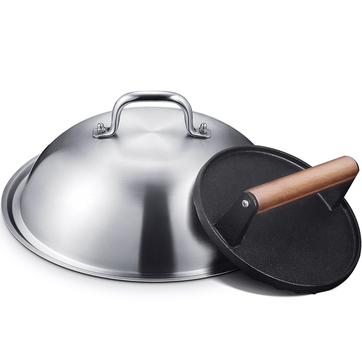 HOMENOTE griddle dome 12.5-inch coverage for even cooking on large patties