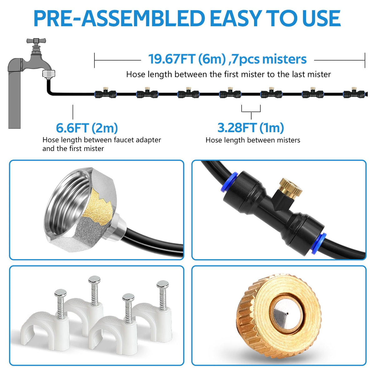 Homenote brass mist nozzles demonstrate durable rust-resistant construction