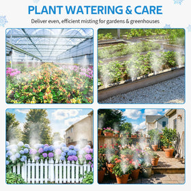 HOMENOTE misting for patio cooling creates a refreshing outdoor retreat.