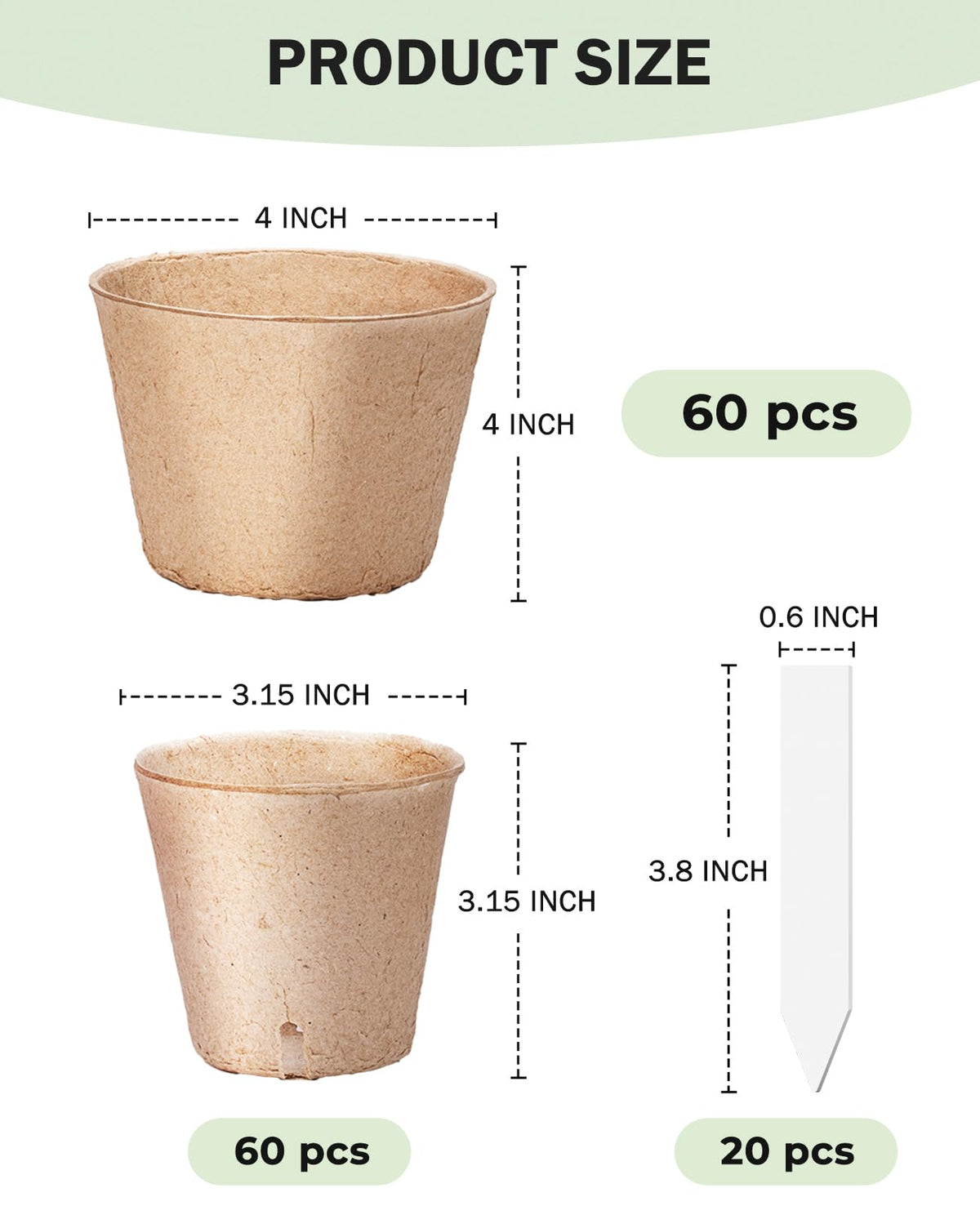 HOMENOTE moisture-drainage balance for optimal seedling care
