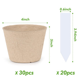 Homenote seed pots feature textured surfaces that separate easily.