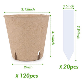 Homenote peat pots with drainage holes support moisture control for seedlings