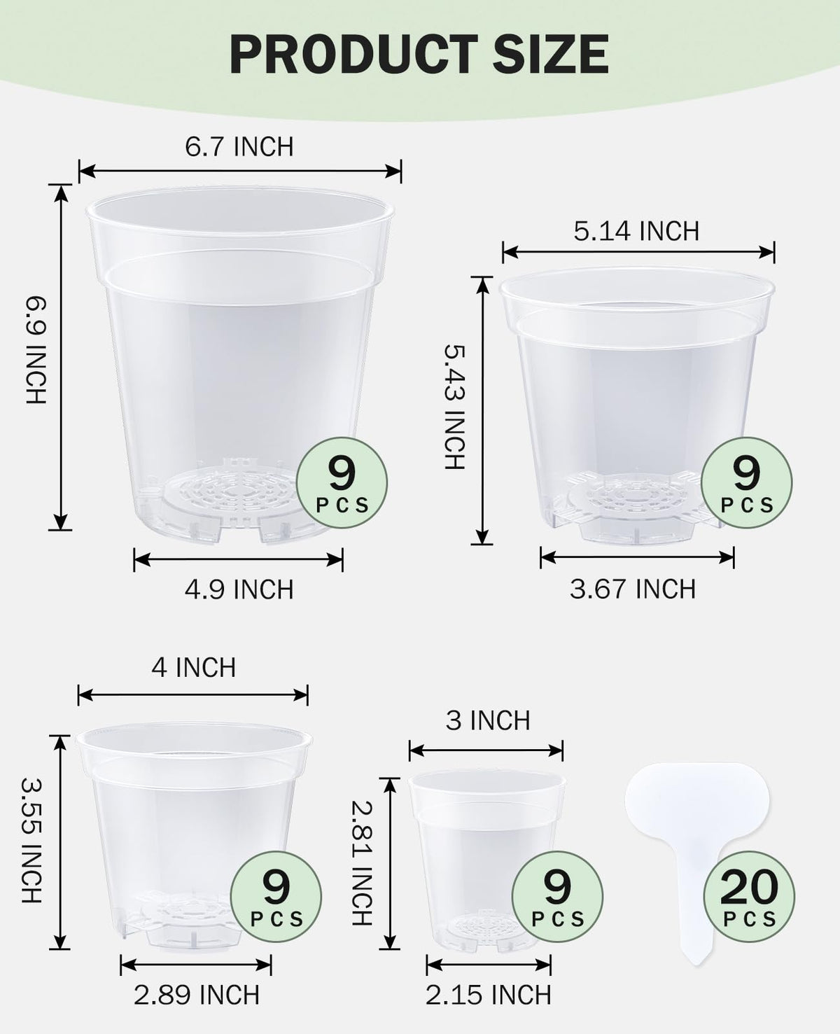 homenote 20 plant labels included for easy labeling