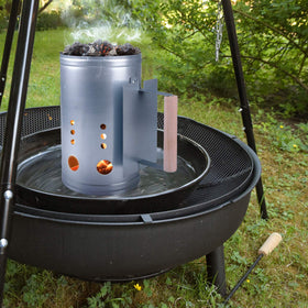 Homenote portable air blower accelerates fire-starting and airflow