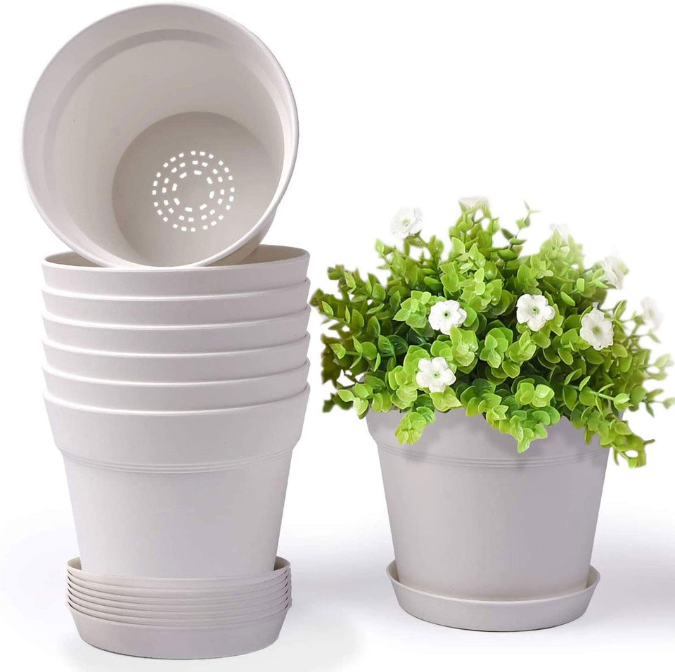 Homenote pots with multi-drainage holes support healthy watering for thriving plants.