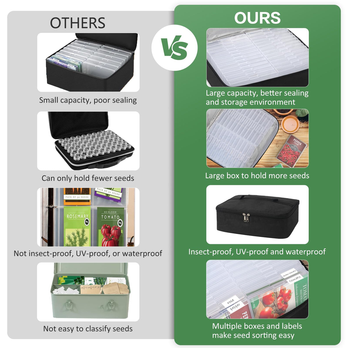 HomePekite compact stackable design for space-saving storage