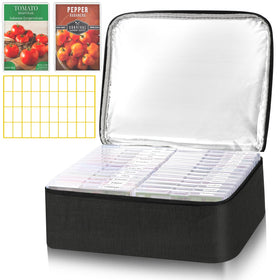 HomePekite seed organizer box front view showing organized compartments for quick seed access