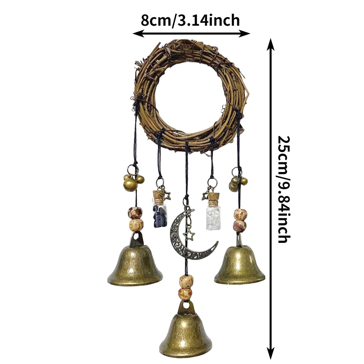 HomeSoGood Witch Bells bronze bells provide warm room accents
