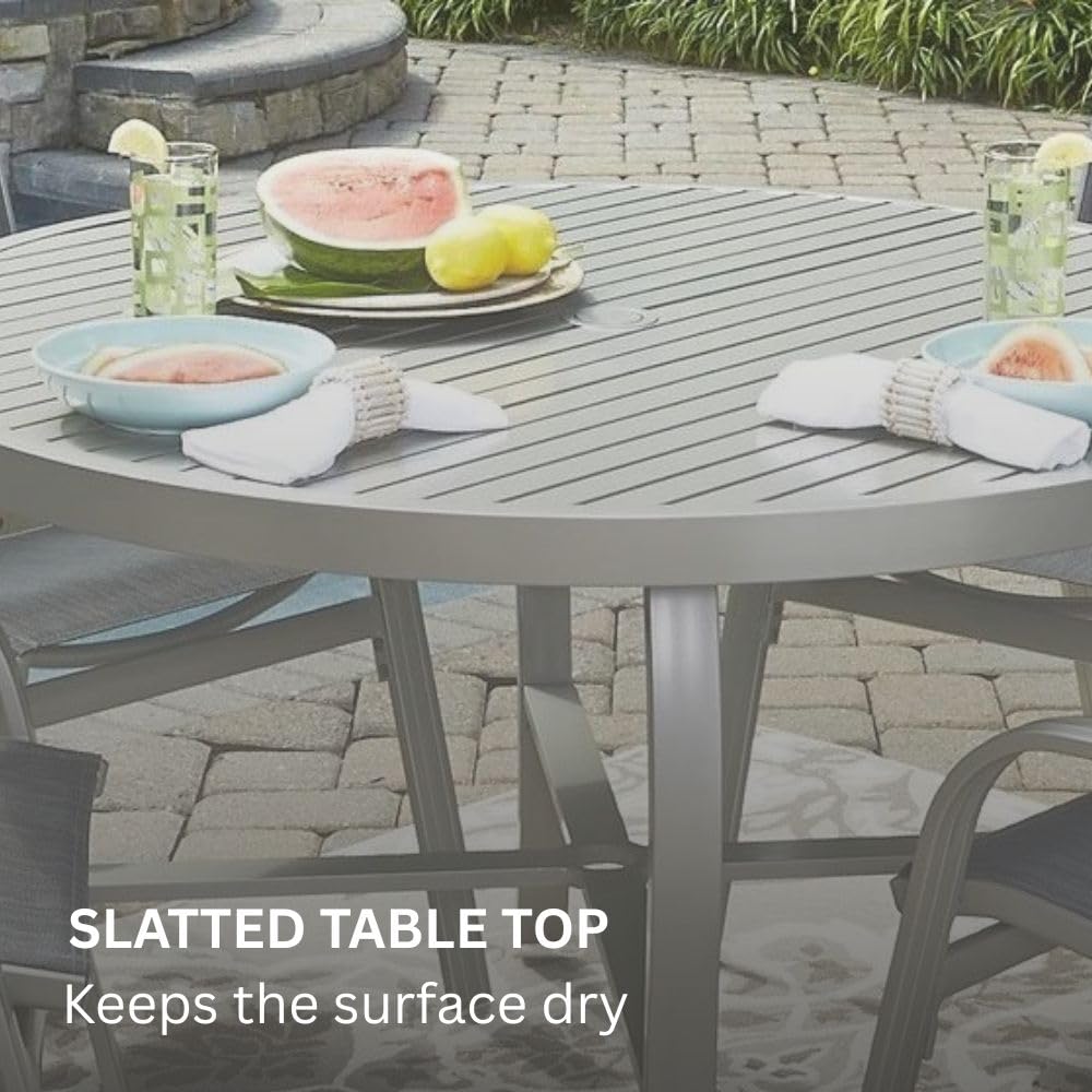 Homestyles Captiva umbrella hole with cap, ideal for shaded outdoor dining