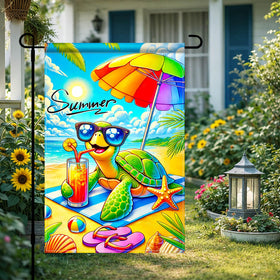 HOMETITUTE double-sided summer flag delivers vivid colors from both sides