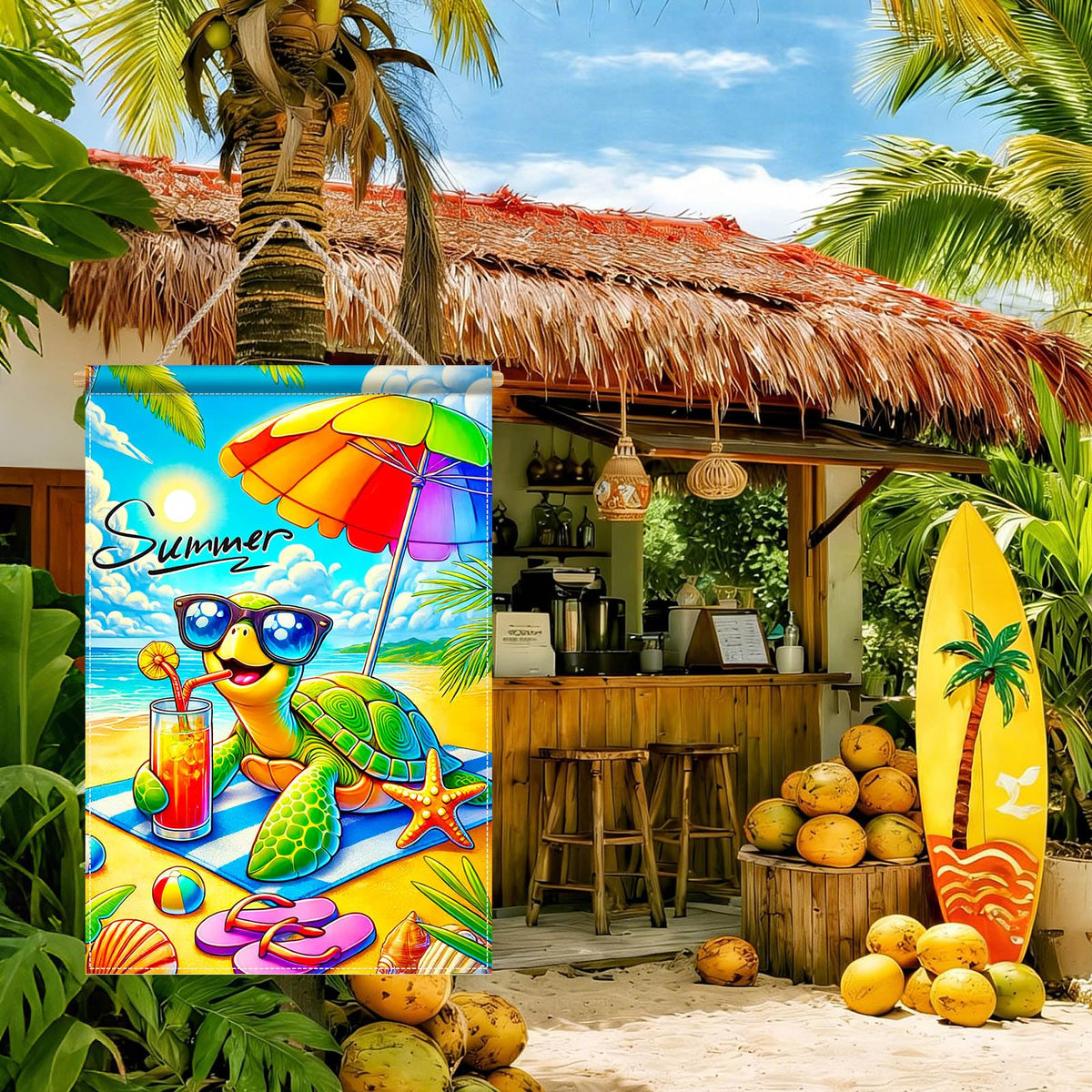 HOMETITUTE outdoor garden flag brightens lawns and walkways